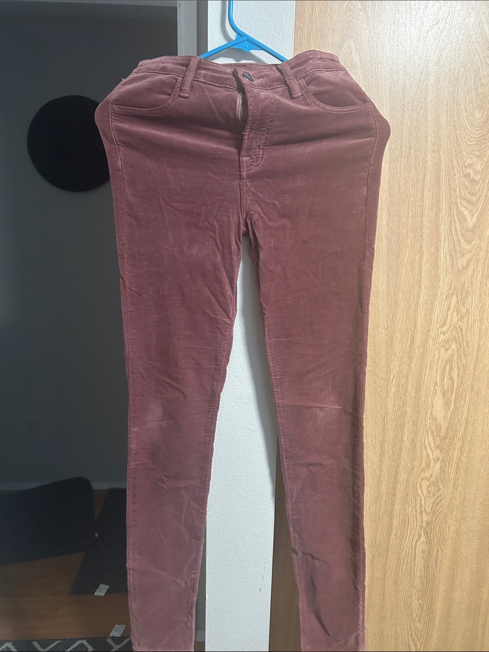 J Brand Slim Corduroy Pants in Rosewood